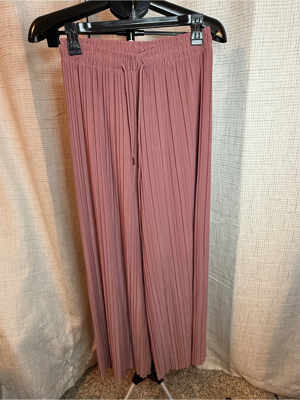 Pleated Pants - Mauve Pink